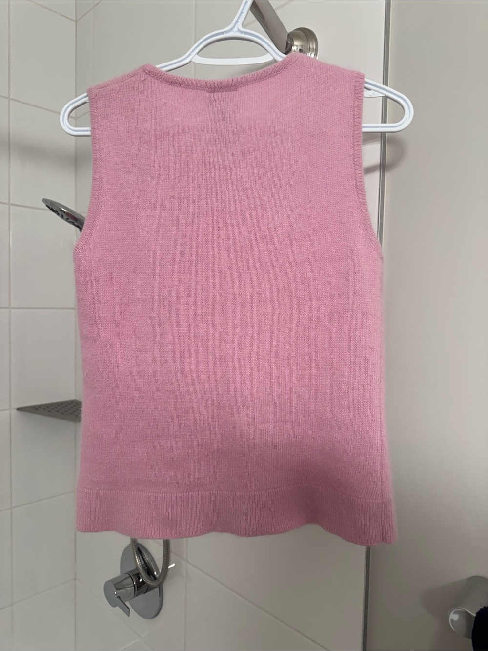 Vintage Pink Knit Tank (Rabbit Hair & Lamb Wool) - Picture 5 of 5